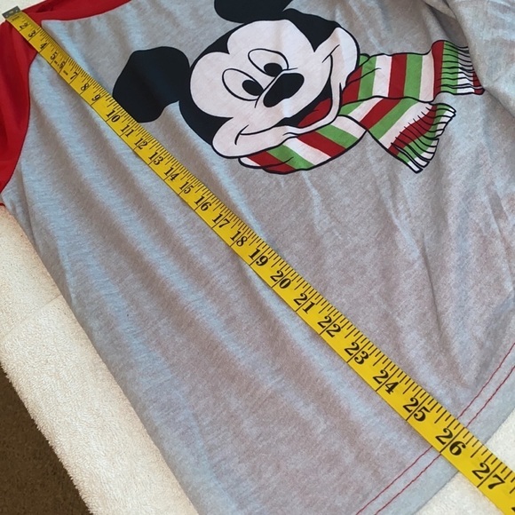 Disney pajamas Mickey/Minnie top/pants long sleeve rounded neckline Sz Med NWT - Picture 4 of 12